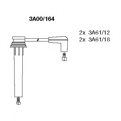 BREMI 3a00164 -  Комплект проводов зажигания