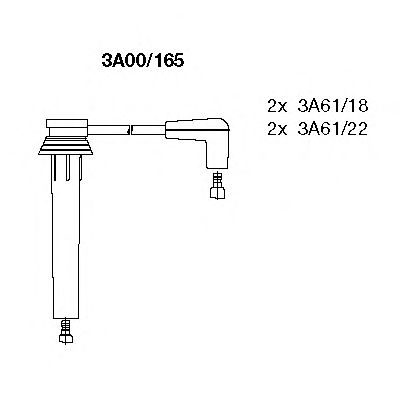 BREMI 3a00165 -  Комплект проводов зажигания