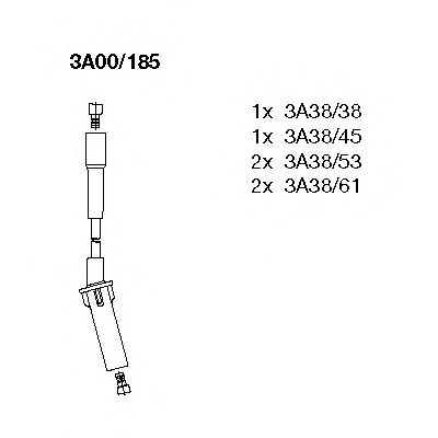 BREMI 3a00185 -  Комплект проводов зажигания