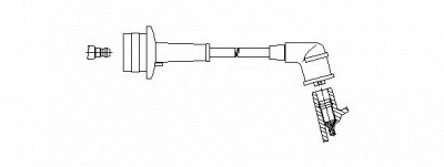 BREMI 3a1445 - Провод зажигания