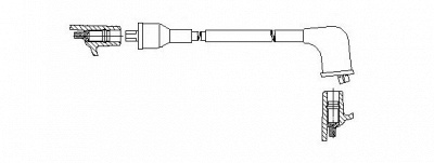 BREMI 615e43 - Провод зажигания