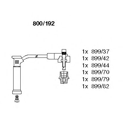 BREMI 800192 -  Комплект проводов зажигания