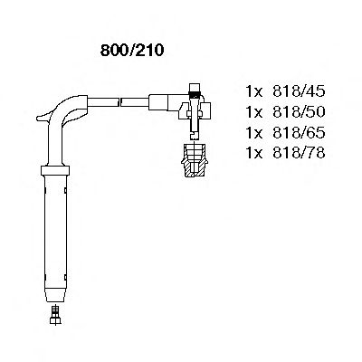 BREMI 800210 -  Комплект проводов зажигания