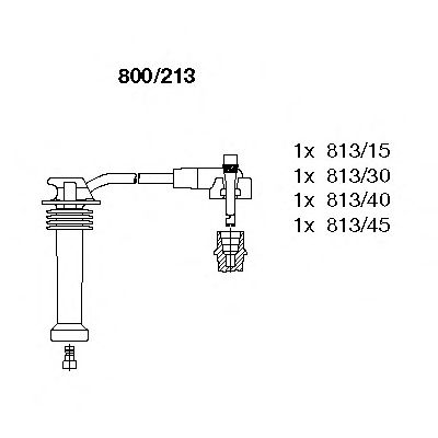 BREMI 800213 -  Комплект проводов зажигания