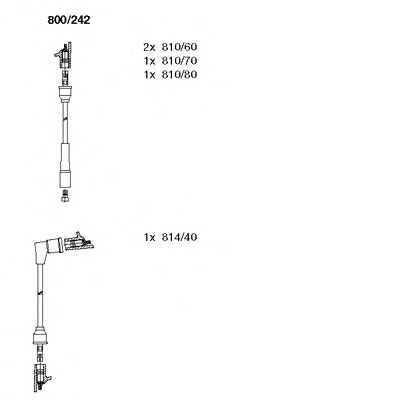 BREMI 800242 -  Комплект проводов зажигания