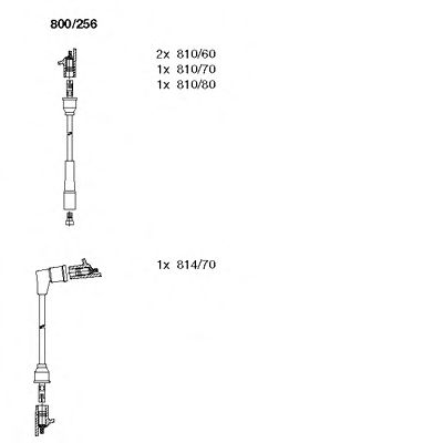 BREMI 800256 -  Комплект проводов зажигания