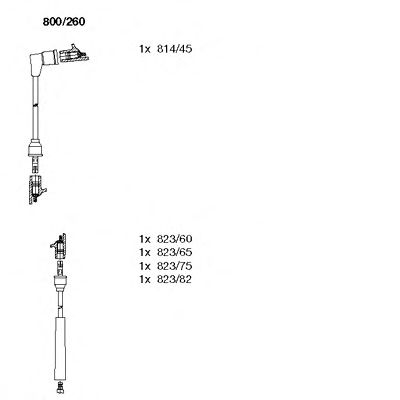 BREMI 800260 -  Комплект проводов зажигания