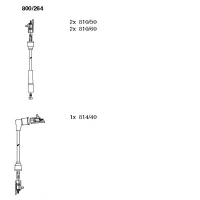 BREMI 800264 -  Комплект проводов зажигания
