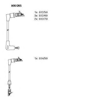 BREMI 800265 -  Комплект проводов зажигания