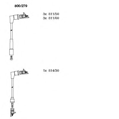 BREMI 800279 -  Комплект проводов зажигания