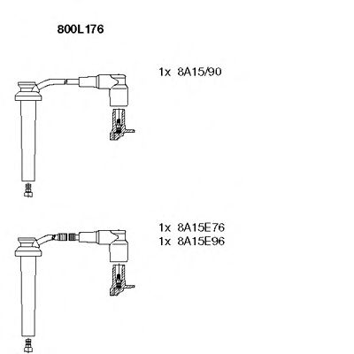BREMI 800l176 -  Комплект проводов зажигания