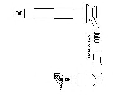 BREMI 8a15r110 - Провод зажигания