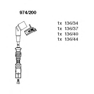BREMI 974200 -  Комплект проводов зажигания