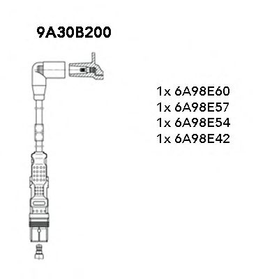 BREMI 9a30b200 -  Комплект проводов зажигания