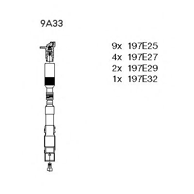 BREMI 9a33 -  Комплект проводов зажигания