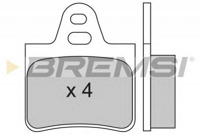 BREMSI bp2130 -  Комплект тормозных колодок, дисковый тормоз