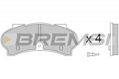 BREMSI bp2134 -  Комплект тормозных колодок, дисковый тормоз
