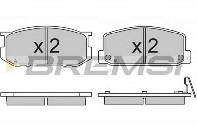 BREMSI bp21671 -  Комплект тормозных колодок, дисковый тормоз