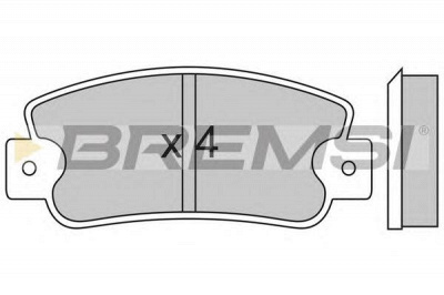BREMSI bp2211 -  Комплект тормозных колодок, дисковый тормоз