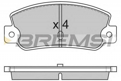 BREMSI bp2212 -  Комплект тормозных колодок, дисковый тормоз