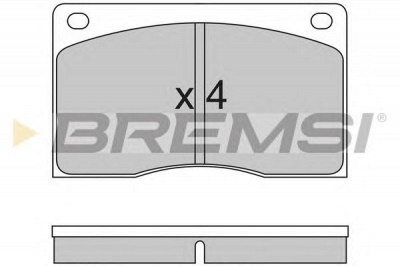 BREMSI bp2213 -  Комплект тормозных колодок, дисковый тормоз