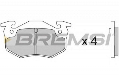 BREMSI bp2217 -  Колодки тормозные дисковые задниеие, комплект