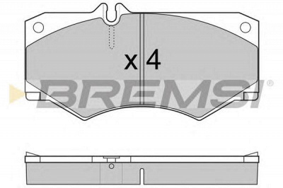 BREMSI bp2238 -  Комплект тормозных колодок, дисковый тормоз