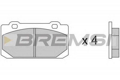 BREMSI bp2240 -  Комплект тормозных колодок, дисковый тормоз