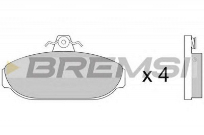 BREMSI bp2248 -  Комплект тормозных колодок, дисковый тормоз