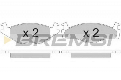 BREMSI bp2260 -  Комплект тормозных колодок, дисковый тормоз