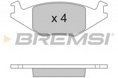 BREMSI bp2262 -  Комплект тормозных колодок, дисковый тормоз