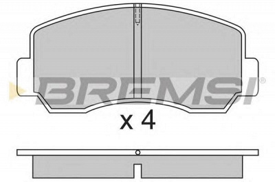 BREMSI bp2296 -  Комплект тормозных колодок, дисковый тормоз