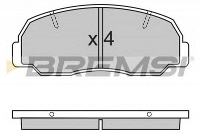 BREMSI bp2297 -  Комплект тормозных колодок, дисковый тормоз