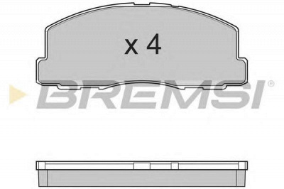 BREMSI bp2299 -  Комплект тормозных колодок, дисковый тормоз