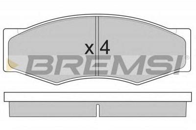 BREMSI bp2302 -  Комплект тормозных колодок, дисковый тормоз