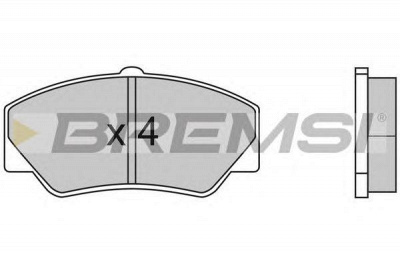 BREMSI bp2316 -  Комплект тормозных колодок, дисковый тормоз