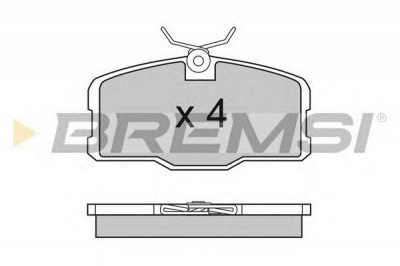 BREMSI bp2317 -  Комплект тормозных колодок, дисковый тормоз