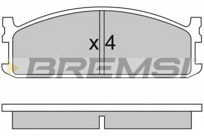 BREMSI bp2321 -  Комплект тормозных колодок, дисковый тормоз
