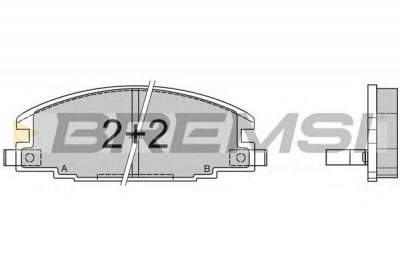 BREMSI bp2367 -  Комплект тормозных колодок, дисковый тормоз