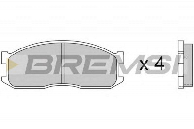 BREMSI bp2389 -  Комплект тормозных колодок, дисковый тормоз