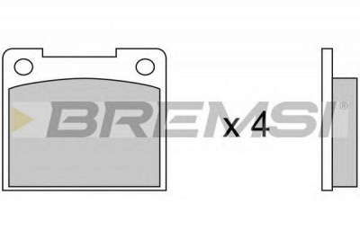 BREMSI bp2390 -  Комплект тормозных колодок, дисковый тормоз