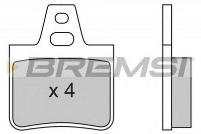 BREMSI bp2455 -  Комплект тормозных колодок, дисковый тормоз