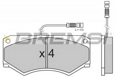 BREMSI bp2486 -  Комплект тормозных колодок, дисковый тормоз
