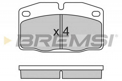 BREMSI bp2487 -  Комплект тормозных колодок, дисковый тормоз