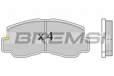 BREMSI bp2508 -  Комплект тормозных колодок, дисковый тормоз