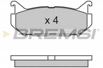 BREMSI bp2632 -  Комплект тормозных колодок, дисковый тормоз