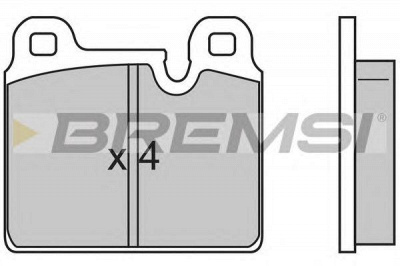 BREMSI bp2636 -  Комплект тормозных колодок, дисковый тормоз