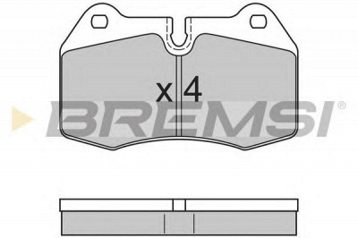 BREMSI bp2660 -  Комплект тормозных колодок, дисковый тормоз