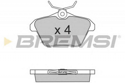 BREMSI bp2680 -  Комплект тормозных колодок, дисковый тормоз