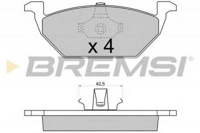 BREMSI bp2712 -  Комплект тормозных колодок, дисковый тормоз